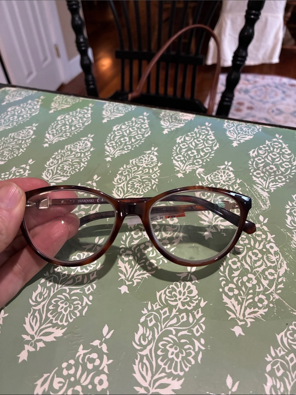 Swarovski Brown Tortoiseshell Women's Glasses